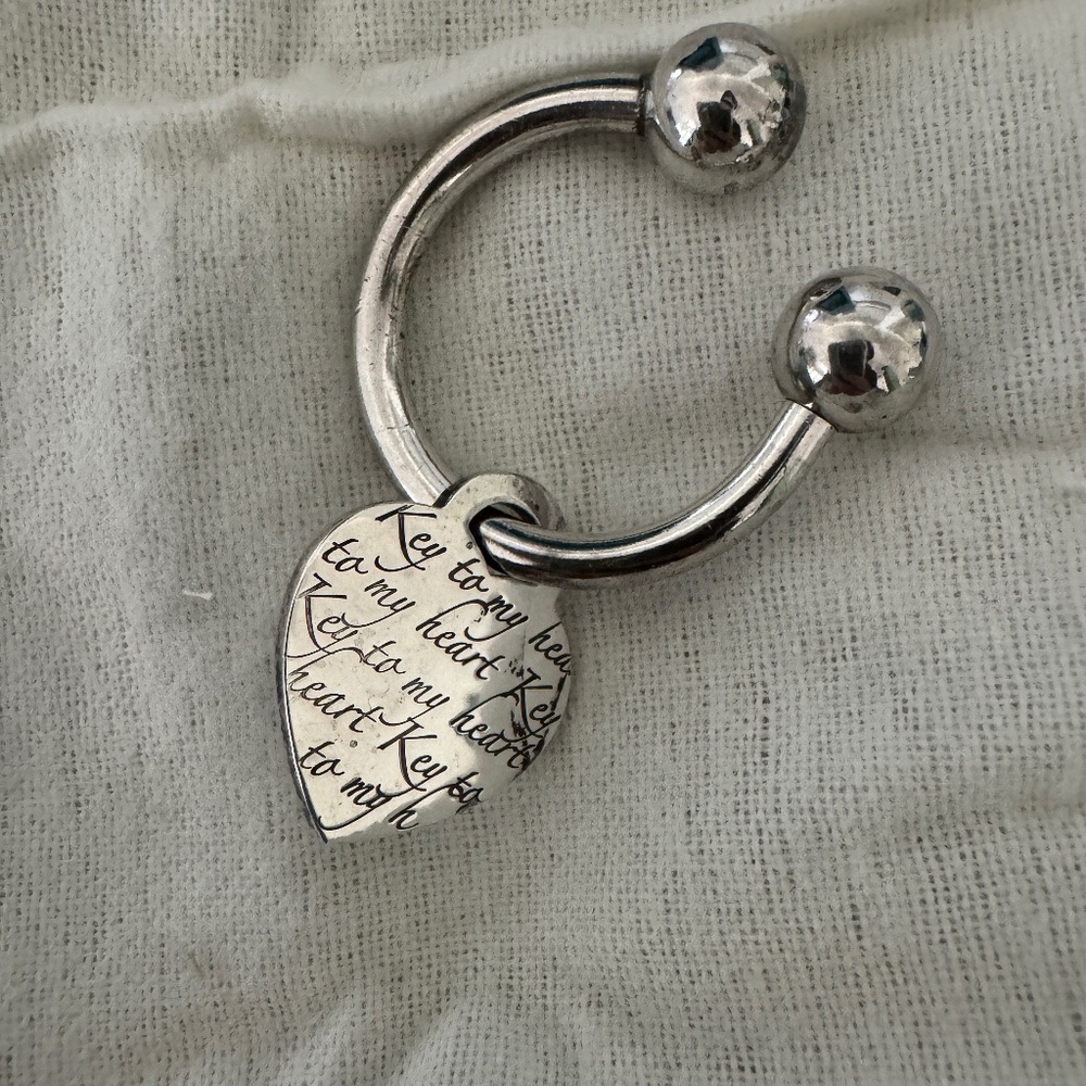 Tiffany and Co silver key ring